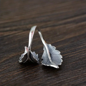 Whispering Leaves Open Ring