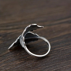 Whispering Leaves Open Ring