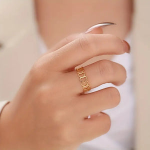 Filigree Heart Band Ring