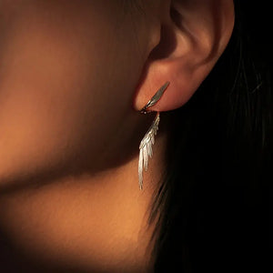 Feathered Whispers Earrings (Pair)