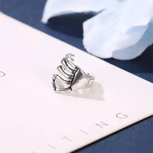 Skeleton Hand Ear Cuff