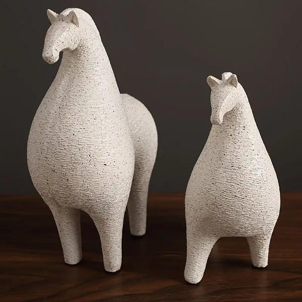 Majestic Stallion Duo – Abstract Horse Sculptures