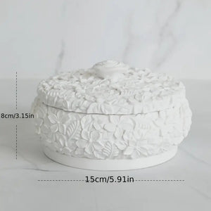 Floral Embossed Jewelry Box