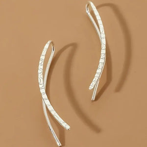 Textured Dreamcatcher Ear Climbers