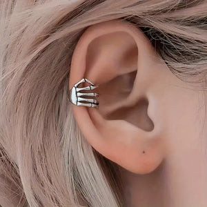 Skeleton Hand Ear Cuff