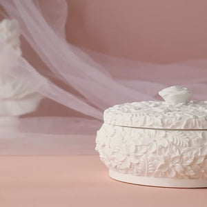 Floral Embossed Jewelry Box
